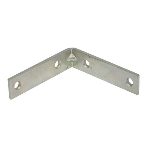 Scorpio Hardware Zinc Plated T Plates – Flat Metal Fixing Brackets, 4 Inch (100mm), Pack Of 10