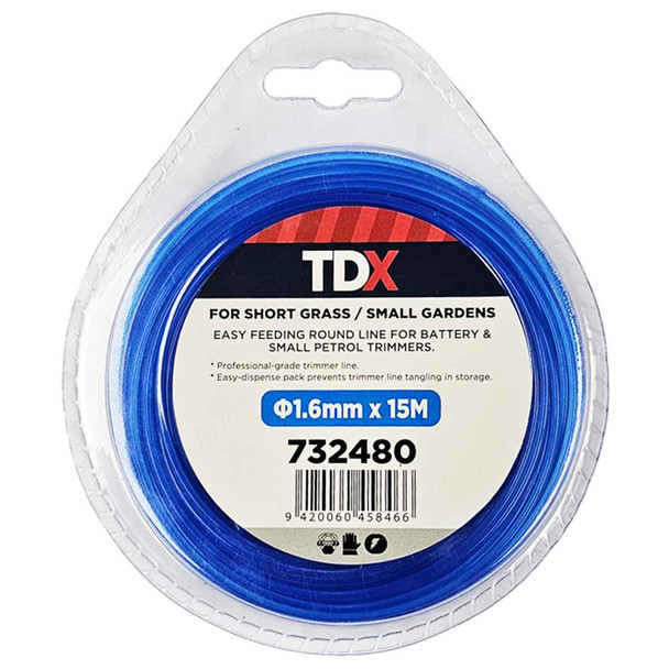 1.6mm x 15m Round Trimmer Line 