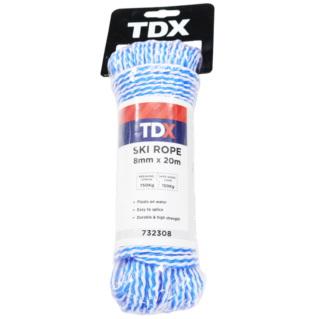 TDX Ski Rope -  8MM x 20M