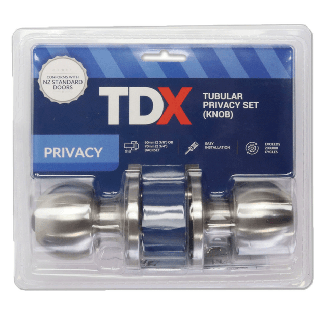 TDX Passage Knob Door Set - Stainless Steel - Trade Depot