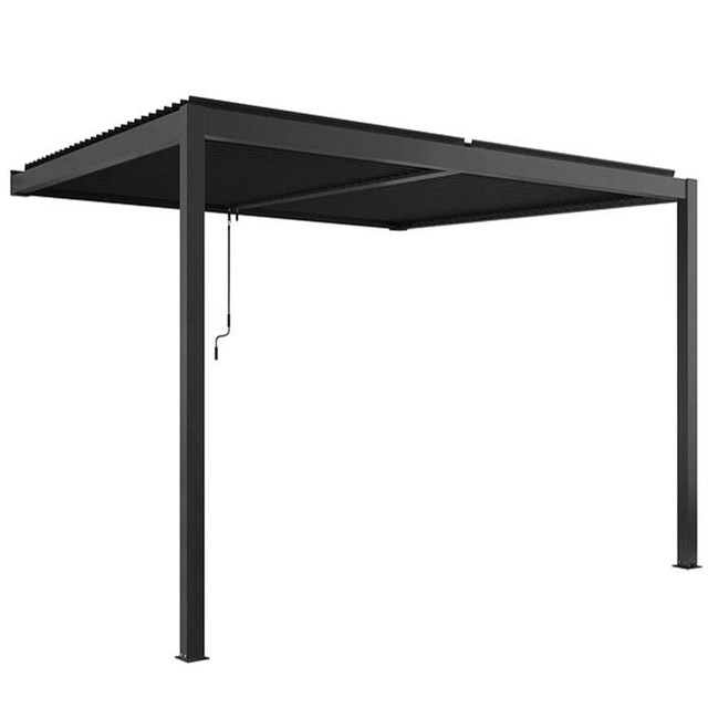 Louvre Roof Pergola 3m x 3m Aluminium Wall Mounted