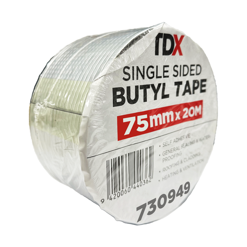 TDX MultiSeal Self Adhesive Butyl Tape - 75mm x 20M - Trade Depot