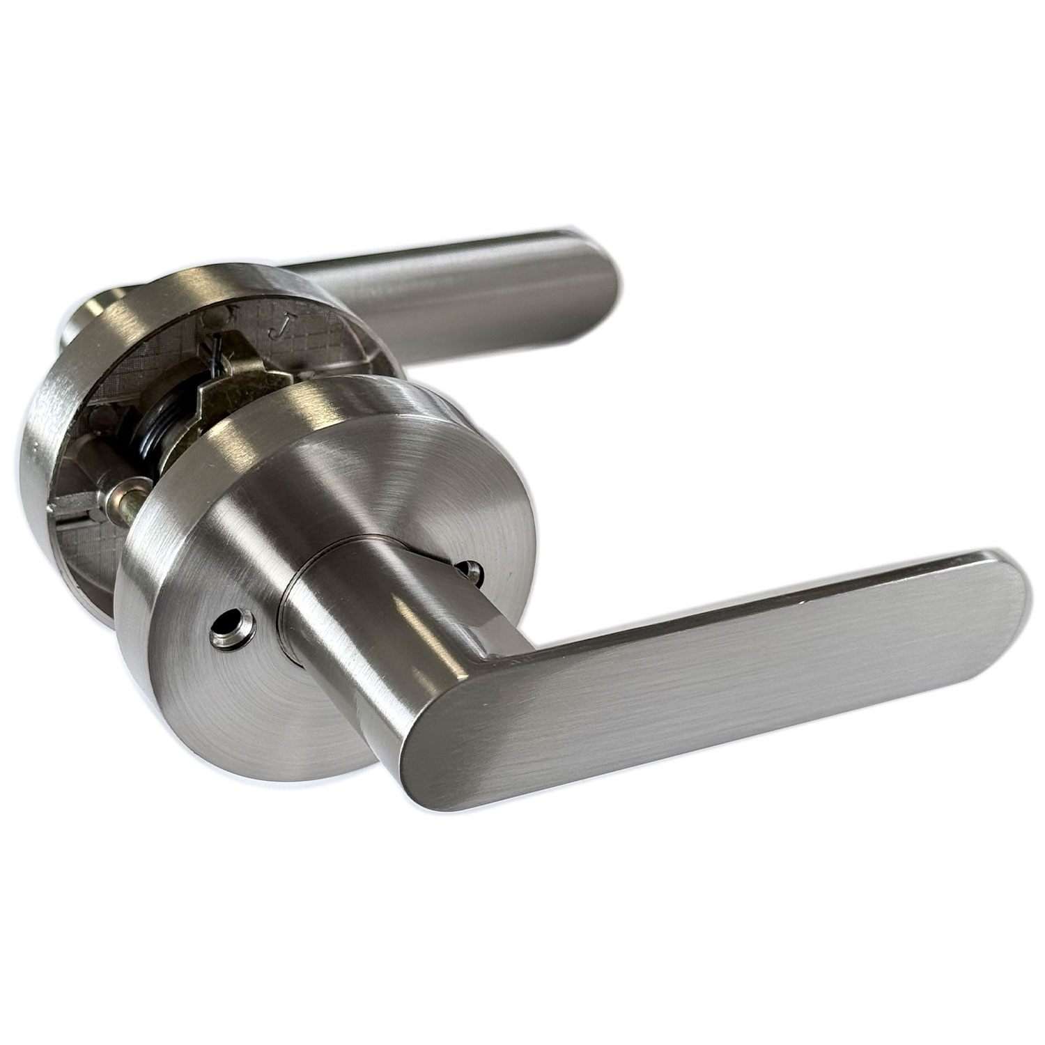 Passage Door Handle Set - Satin Nickel - Trade Depot