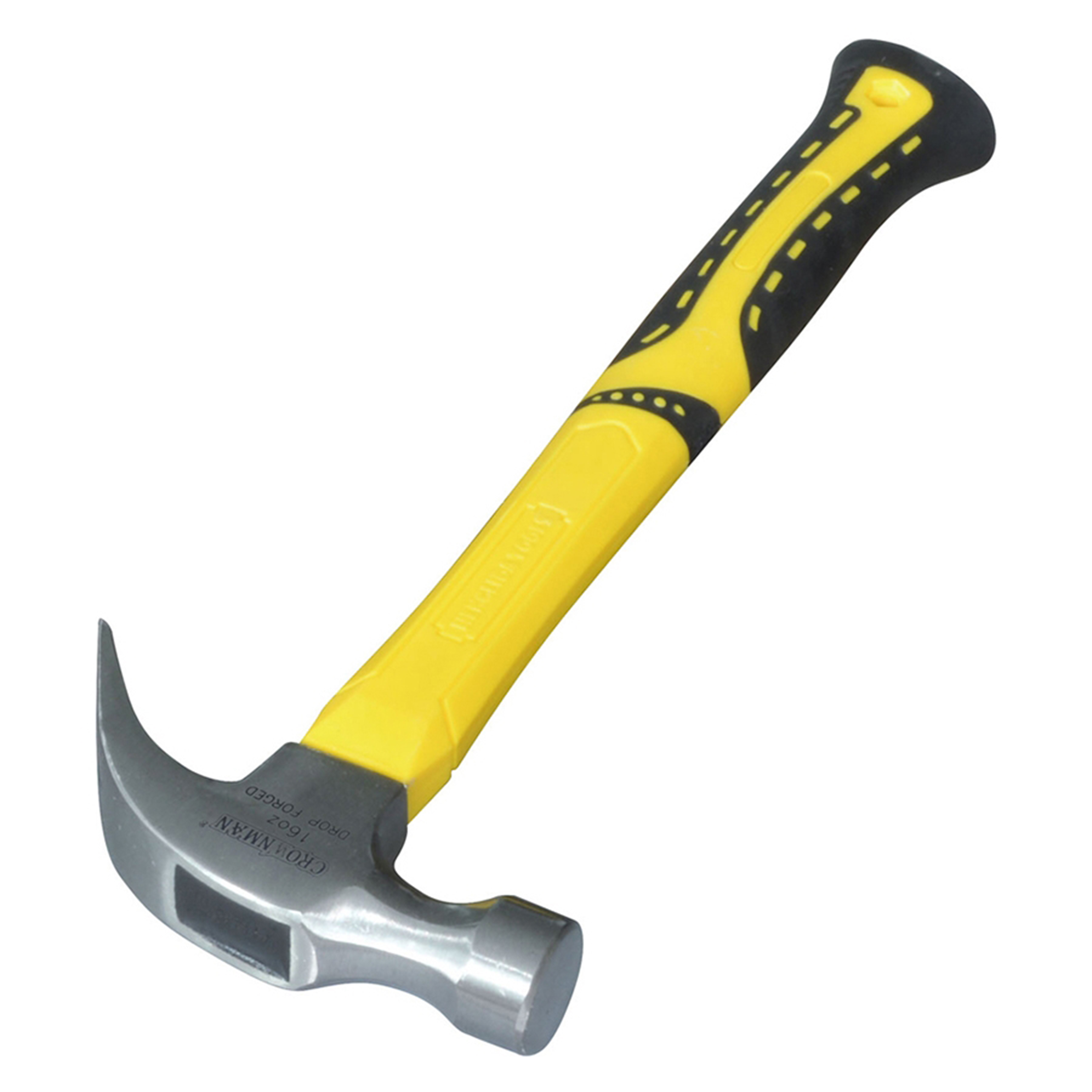 Crownman Claw Hammer Fiber Glass & Plastic Coating Handle 20OZ