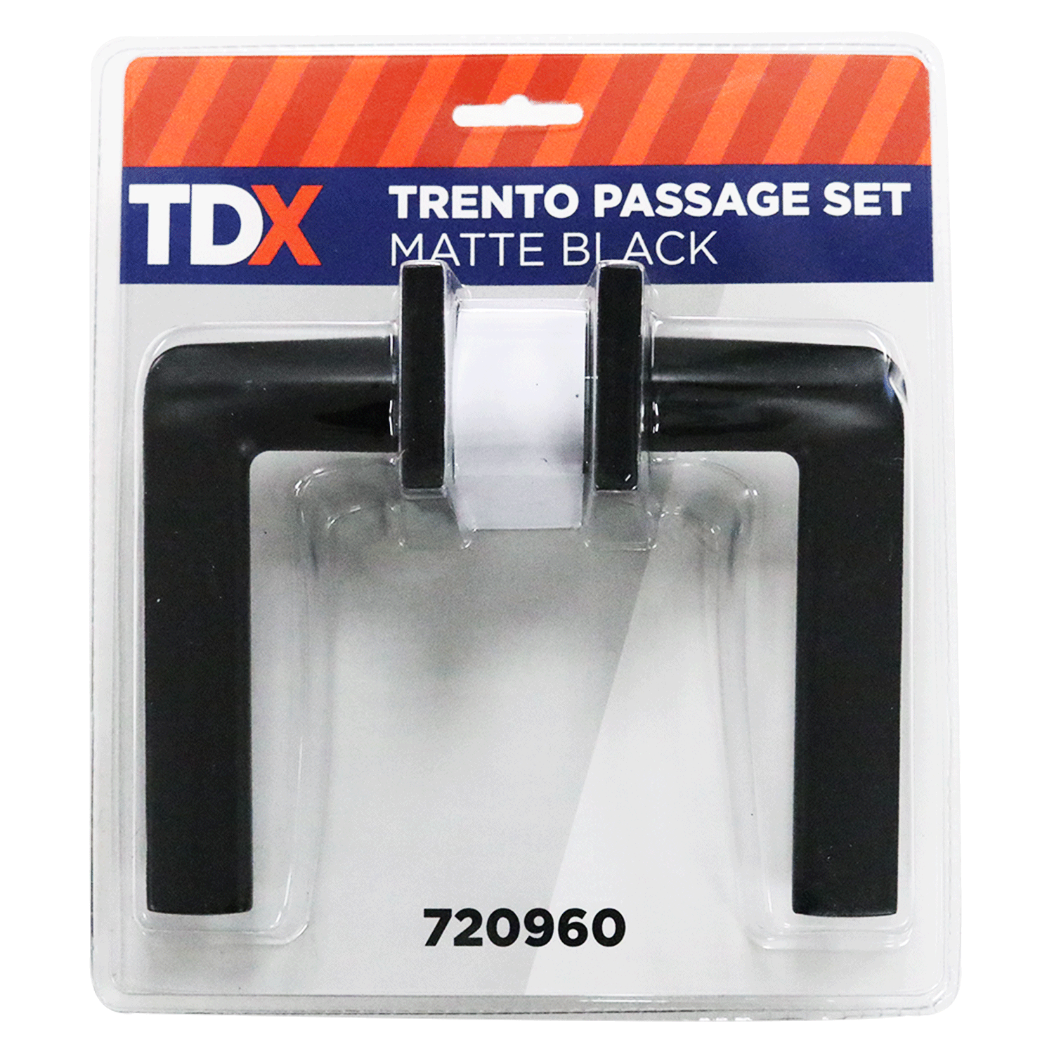TDX Trento Passage Door Handle - Matte Black - Trade Depot