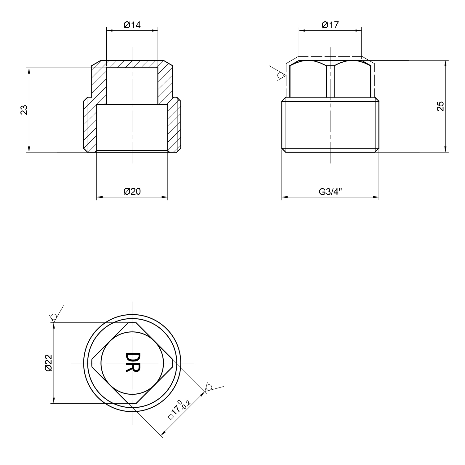 Brass Plug - 20mm - Trade Depot