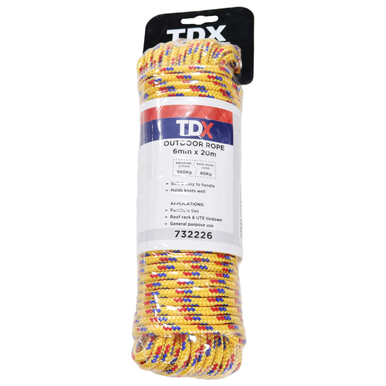 TDX Outdoor Rope - 6MM x 20M - Trade Depot
