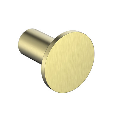 Pure Brushed Brass Robe Hook - AJ Plumbing Supplies | Newry | Banbridge | Ballynahinch