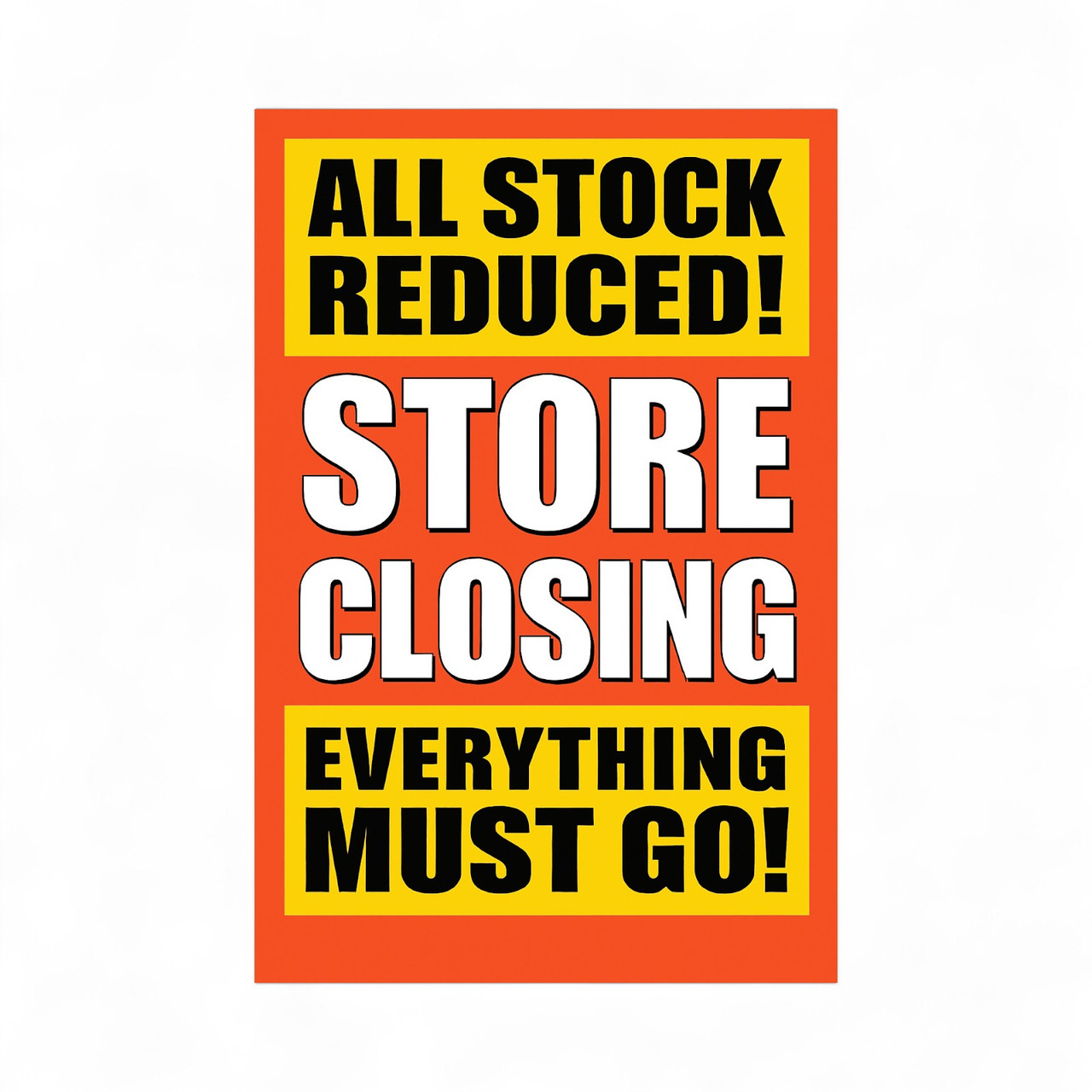 Store Closing Sale A1 Poster Retail Sign – Large, Durable, Easy to Hang ...
