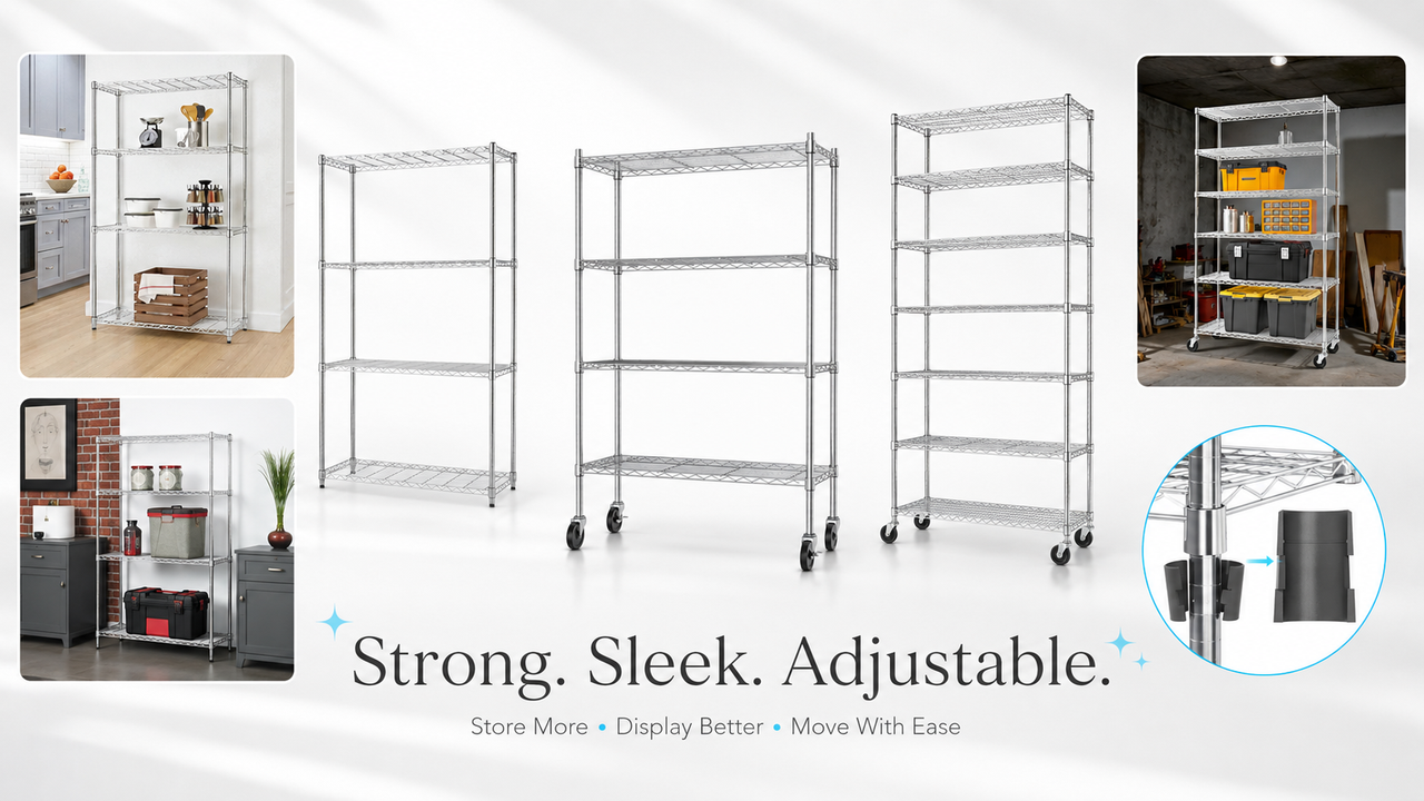 Chrome Wire Shelving