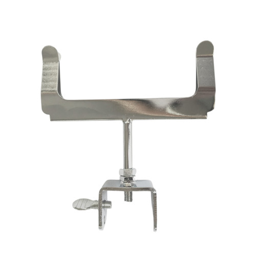 Chrome Square Screw-In Card Holder for Clothes Rails - Sign Clip, Adjustable POS