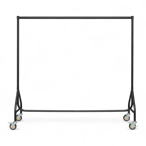 Heavy-Duty Wheels for Reinforced Clothes Rails, close product view on a white background