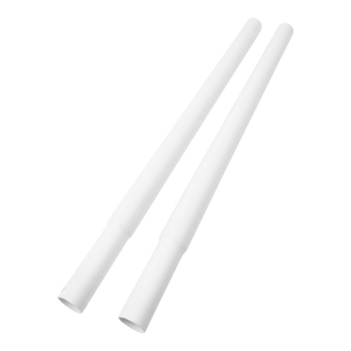 White Height Extension Poles for 32 mm Heavy-Duty Clothes Rails, product shown on a white background, full-height product photograph