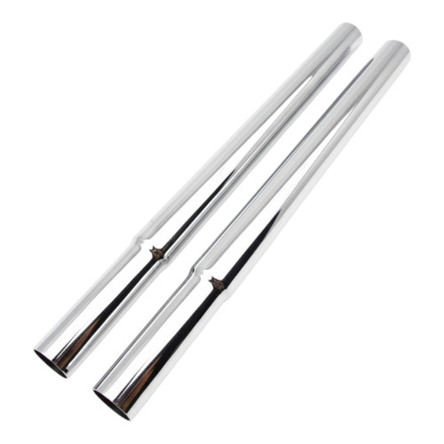 Chrome Height Extension Poles for 32 mm Heavy-Duty Clothes Rails – Pair