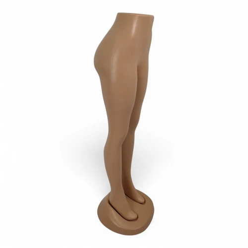 Voluptuous Brazilian Female Leg Mannequin for Fashion Display, full-height product view on a white background, gallery image 8 of 16
