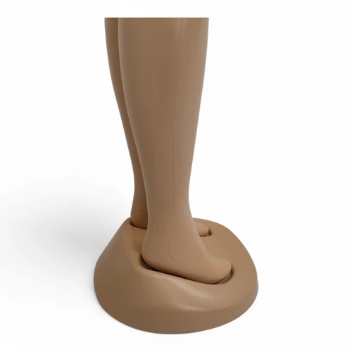 Voluptuous Brazilian Female Leg Mannequin for Fashion Display, full-height product view on a white background, gallery image 12 of 16