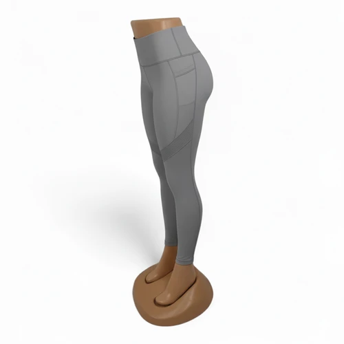 Voluptuous Brazilian Female Leg Mannequin for Fashion Display, full-height product view on a white background, balanced, centred square layout