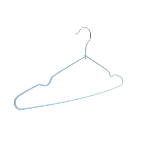Non-Slip Metal Clothes Hanger 40cm with Rubber Coating, product shown on a white background