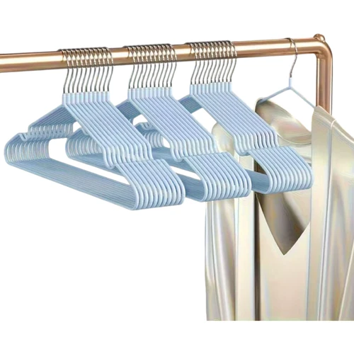 Non-Slip Metal Clothes Hanger 40cm with Rubber Coating, close product view on a white background