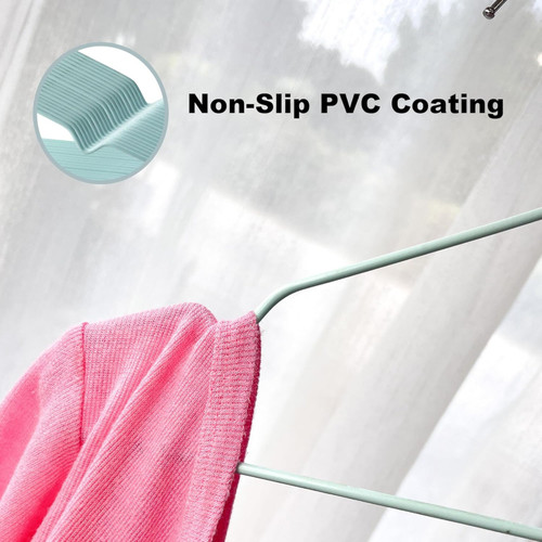 Non-Slip Metal Clothes Hanger 40cm with Rubber Coating – Heavy Duty Space Saver