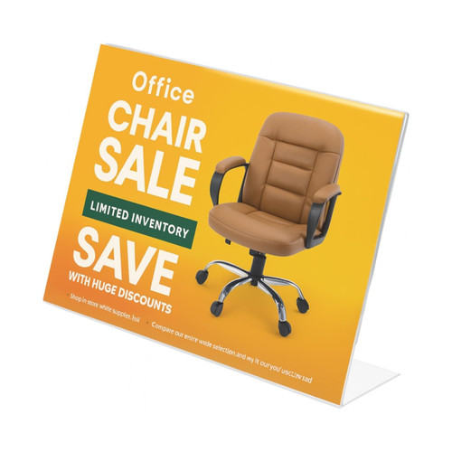 Acrylic Counter Poster Holder Perspex Leaflet Display Stand