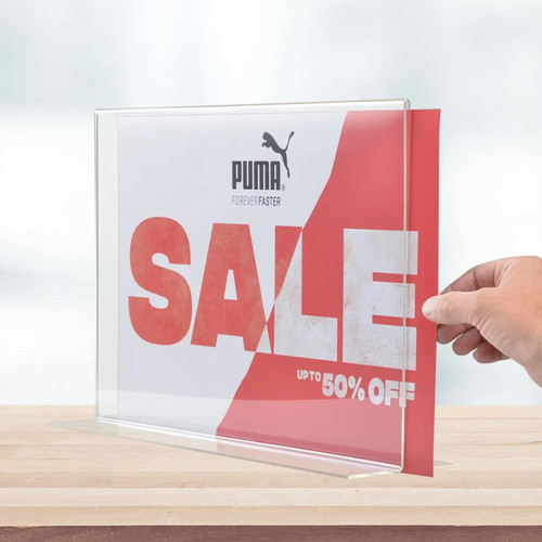 Acrylic Double-Sided Sign Holder Portrait & Landscape