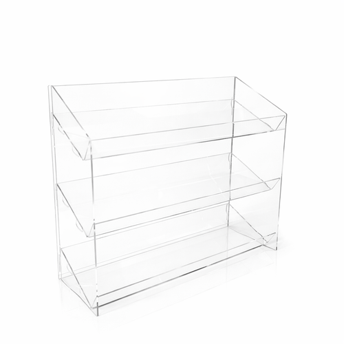 Clear Acrylic 3 Tier Confectionery Display Stand for Candy, Sweets & Chocolate Bars