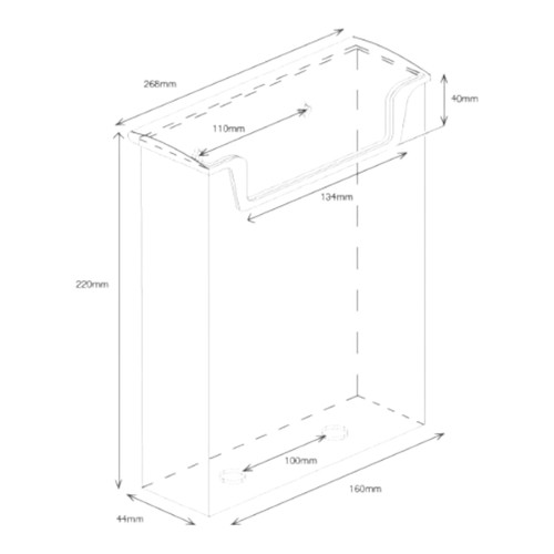 Taymar Clear Outdoor Brochure Holders with Lid, product shown on a white background, brightly lit product image