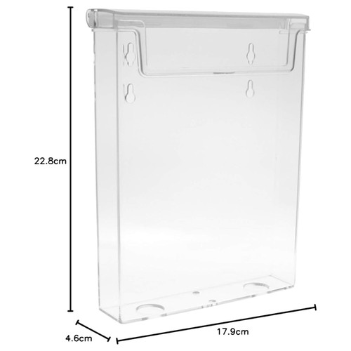 Taymar Clear Outdoor Brochure Holders with Lid – A4 A5 DL Business Card Display