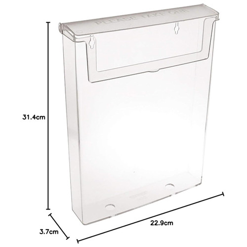 Taymar Clear Outdoor Brochure Holders with Lid – A4 A5 DL Business Card Display
