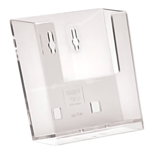 Clear Wall-Mounted Leaflet Holders – A4 A5 A6 DL Portrait Acrylic Display Stands