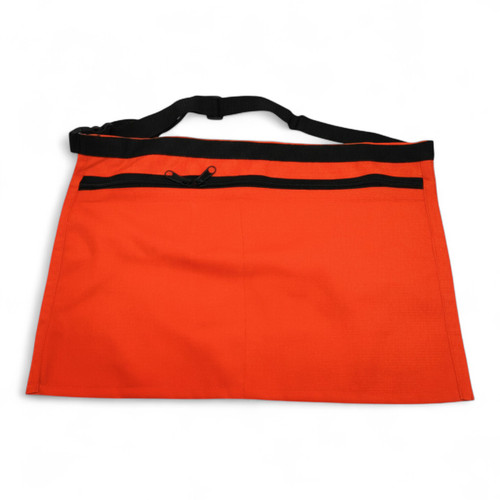Market Stall Money Belt Waist Pouch – 4 Pockets, Adjustable Strap, Orange