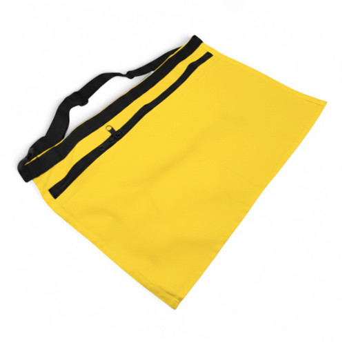 Market Stall Money Belt Waist Pouch – 4 Pockets, Adjustable Strap, Yellow