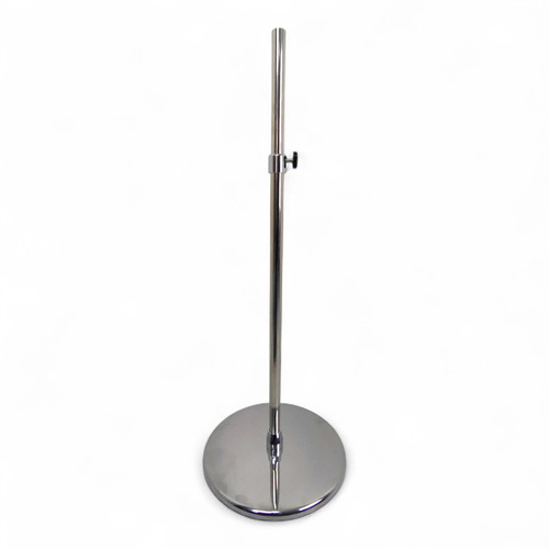 Male Display Bust Tailors Dummy –Adjustable Height, Cream Torso with Chrome Base