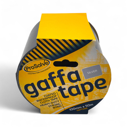 100mm x 50m Gaffer Cloth Waterproof Tape, close product view on a white background, gallery image 10 of 14