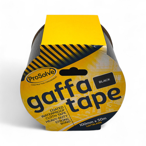 100mm x 50m Gaffer Cloth Waterproof Tape, close product view on a white background, evenly lit product image