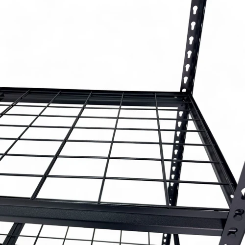 Heavy-Duty Wire Metal Shelving Unit, Adjustable 5-Tier Storage Rack, product shown against a coloured background, balanced, centred square layout