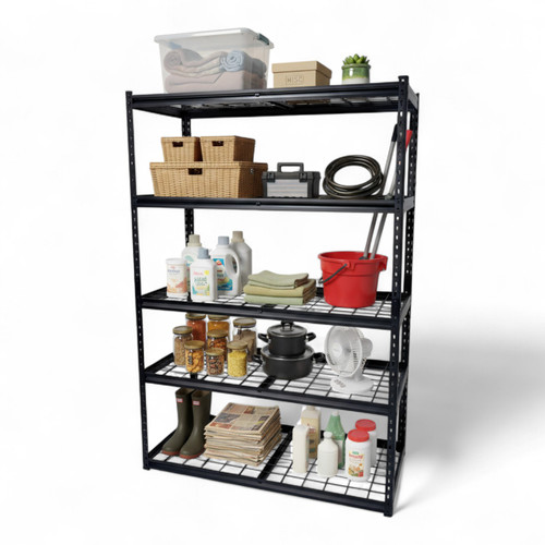 Heavy-Duty Wire Metal Shelving Unit, Adjustable 5-Tier Storage Rack