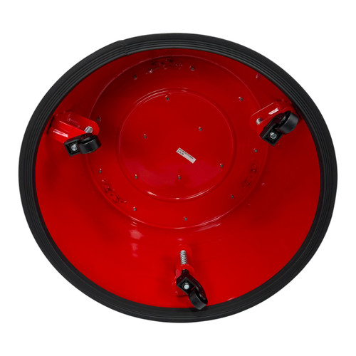 Durable Red Steel Kick Step Stool Non-Slip Portable for Home Office Warehouse