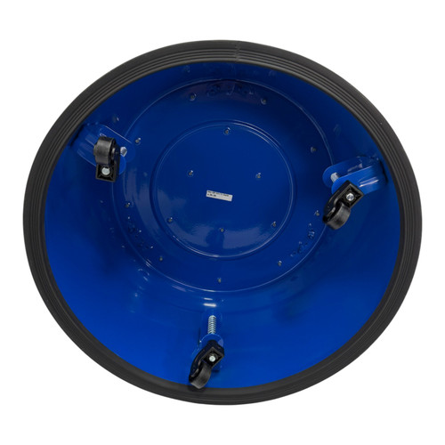 Durable Blue Steel Kick Step Stool Non-Slip Portable for Home Office Warehouse