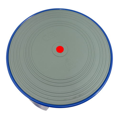 Durable Blue Steel Kick Step Stool Non-Slip Portable for Home Office Warehouse