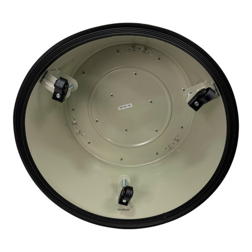 Durable Grey Steel Kick Step Stool Non-Slip Portable for Home Office Warehouse