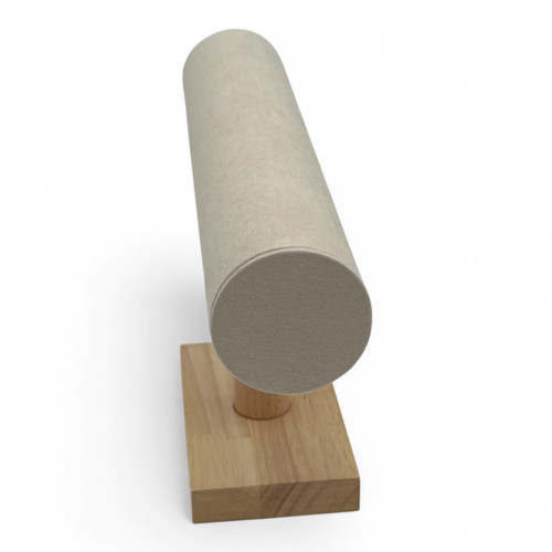 Wooden Cream T-Bar Watch Jewellery Display Stand Holder Organizer for bracelet