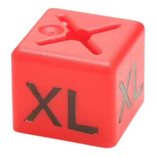 Pack of 50 Clothing Hanger Size Cubes, dimension guide on a white background, gallery image 6 of 8