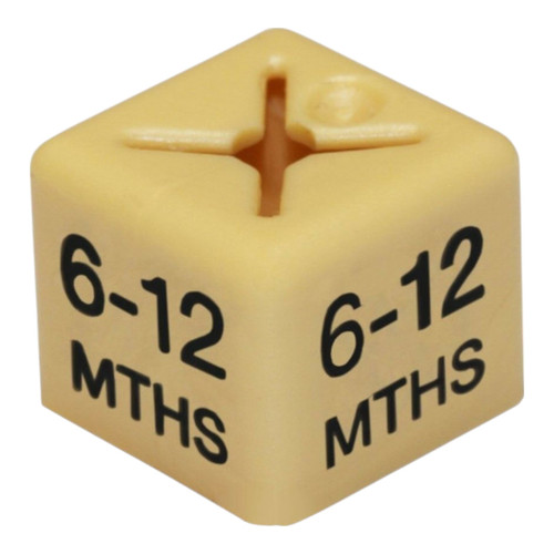 Pack of 50 Kids Clothing Hanger Age Size Cubes – 0–3 to 12–18 Months