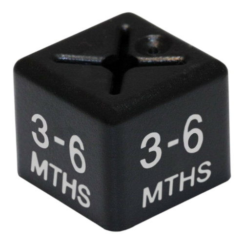 Pack of 50 Kids Clothing Hanger Age Size Cubes – 0–3 to 12–18 Months