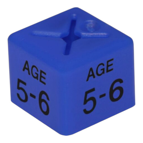 Pack of 50 Kids Clothing Hanger Age Size Cubes – Age 1–2 to 12–13