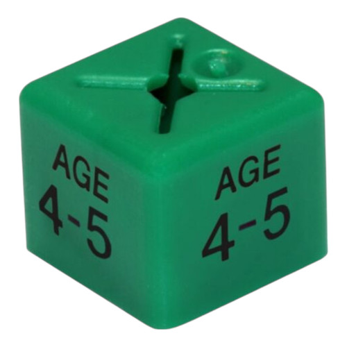 Pack of 50 Kids Clothing Hanger Age Size Cubes – Age 1–2 to 12–13