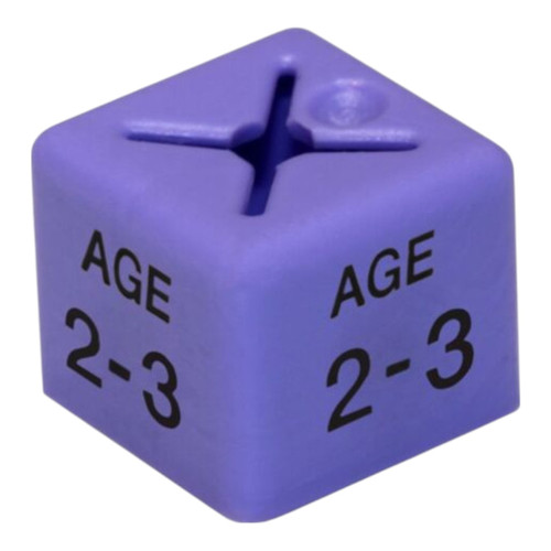Pack of 50 Kids Clothing Hanger Age Size Cubes – Age 1–2 to 12–13