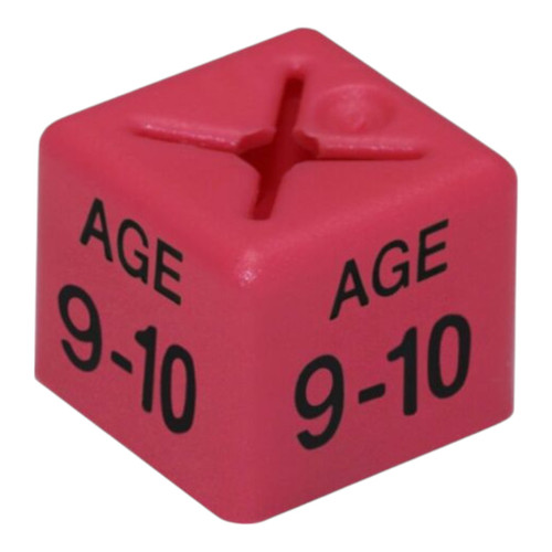 Pack of 50 Kids Clothing Hanger Age Size Cubes – Age 1–2 to 12–13